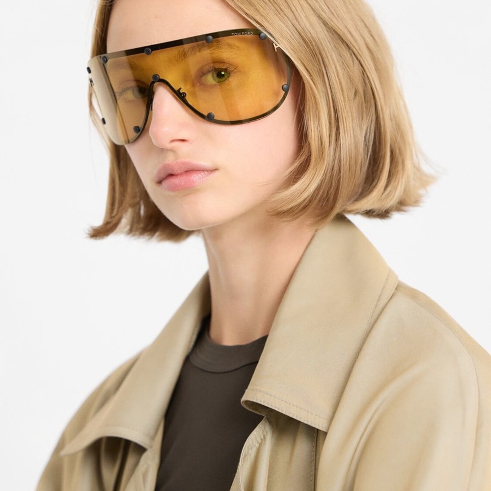 Tom Ford Yellow Shield Sunglasses
